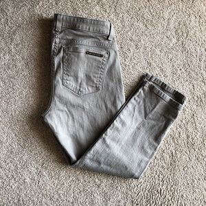 Michael Kors Skinny Cropped Grey Jeans